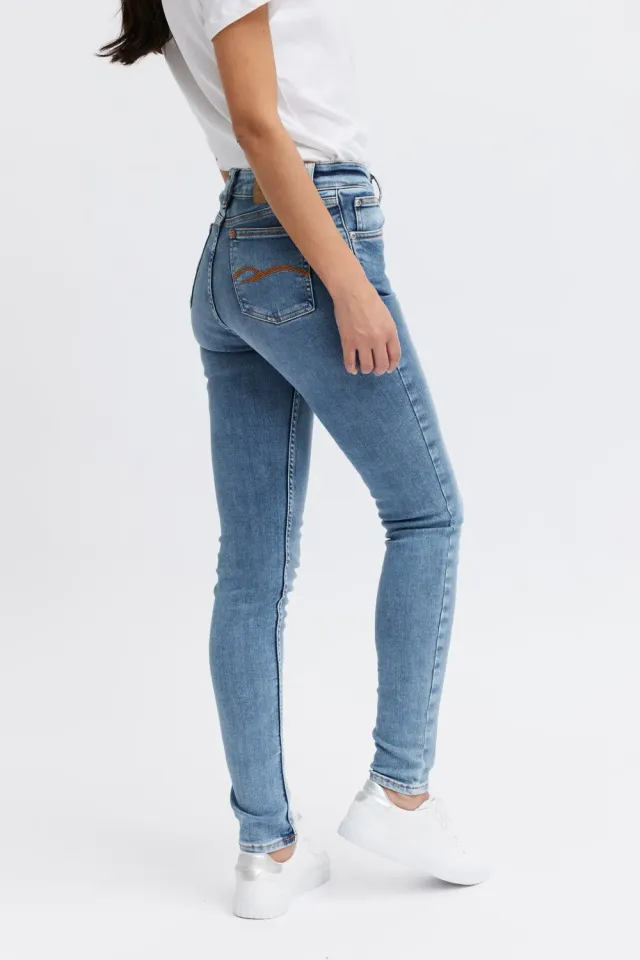 Organsk Breeze Sinless Grace jeans str. 25-32 blå vask