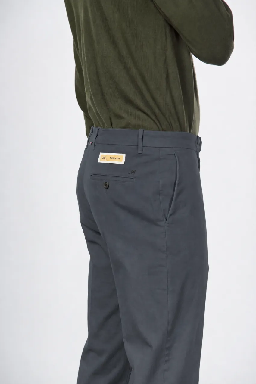 Mason's Paris chino bukser mørkegrå uld carrot fit