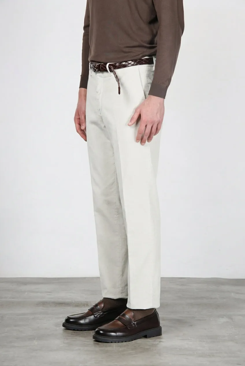 Mason's Paris chinos hvide carrot fløjl