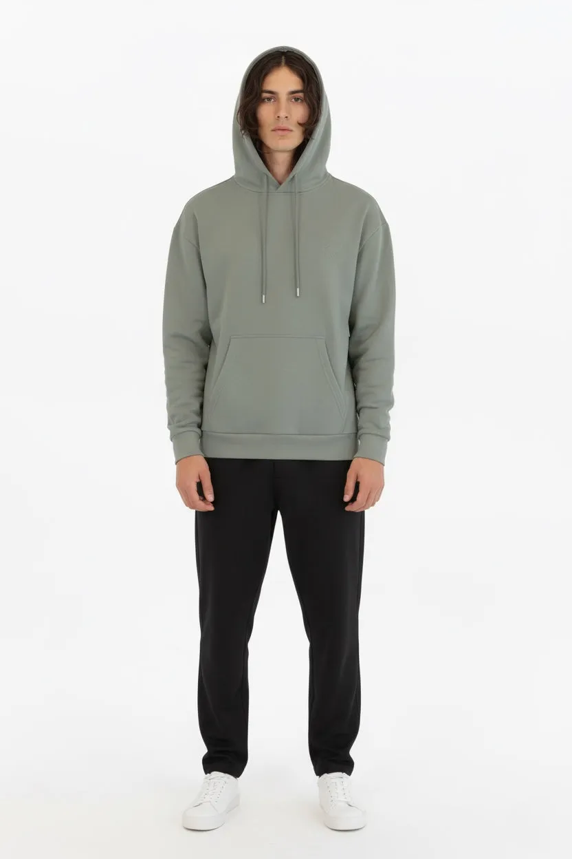 Organsk The Classic Organic hoodie pastelgrøn økologisk