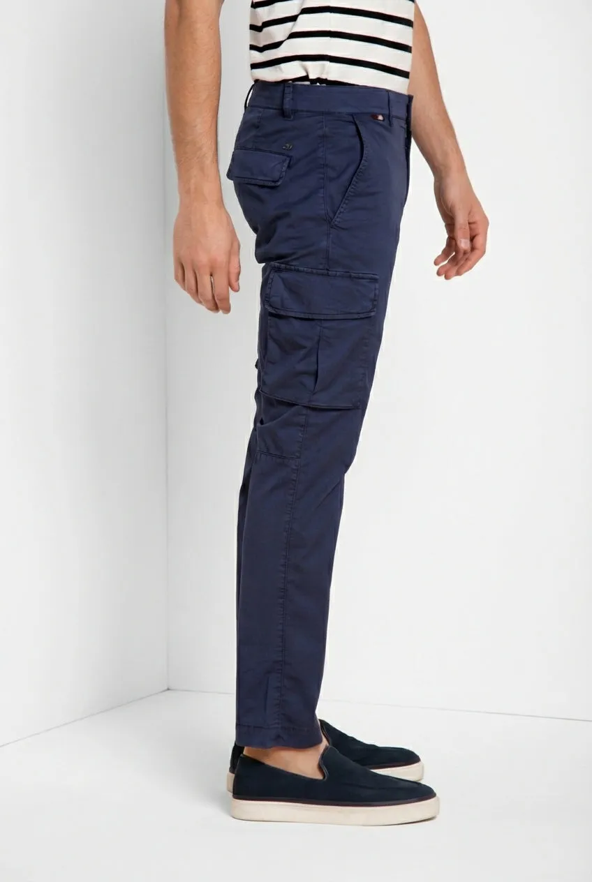 Mason's Chile cargobukser navy gabardine regular fit