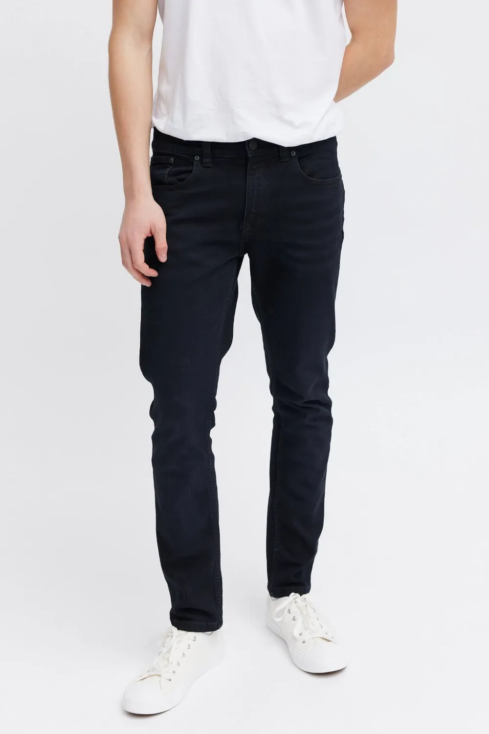 Organsk Atmosphere Black Rock jeans sort slim fit