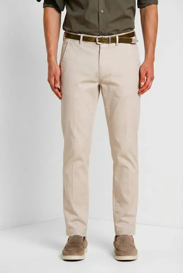 Mason's Torino Flex chino bukser beige slim stretch