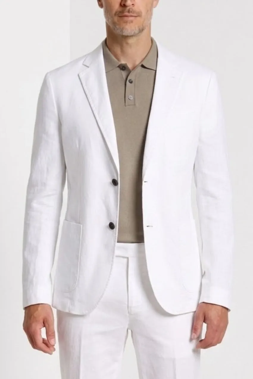 Mason's Da Vinci blazer hvid hør bomuld