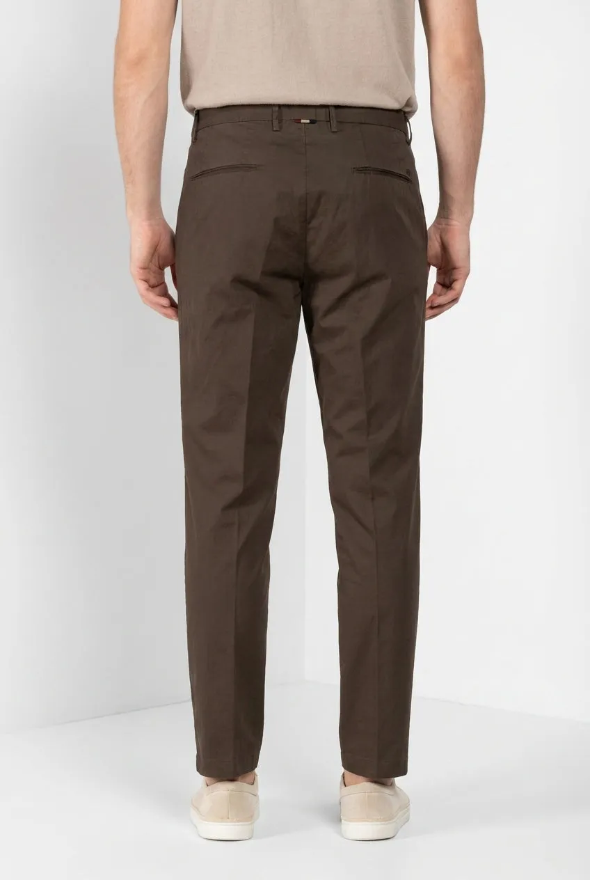Mason's Boston chinobukser brun twill relaxed