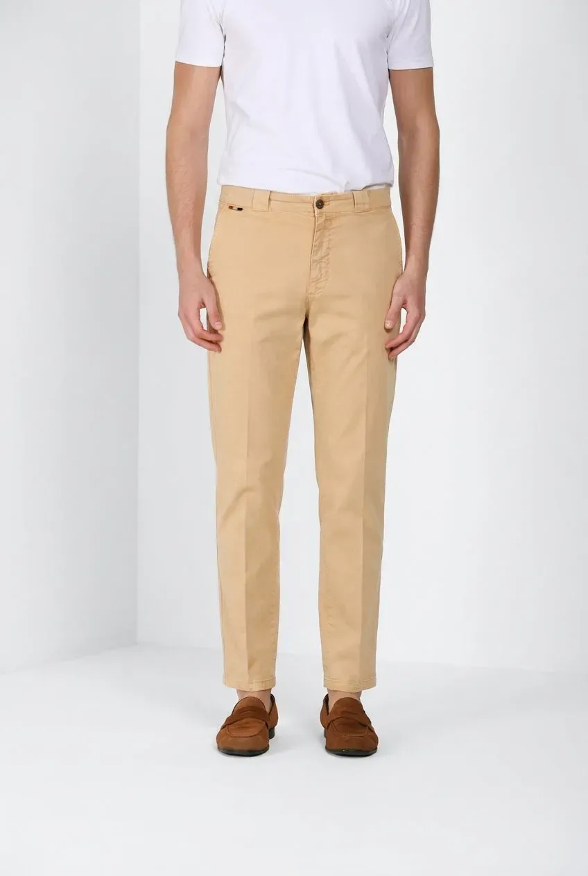 Mason's Madison M74 chinobukser kaki carrot let twill