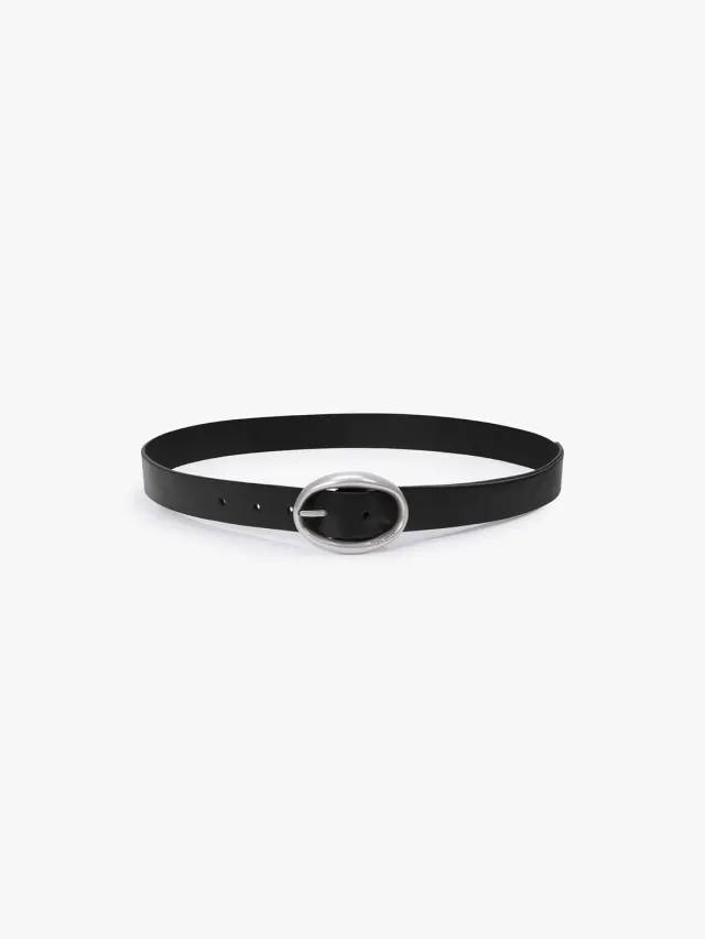 Miss Sixty læderbælte ringspænde fersken ægte læder