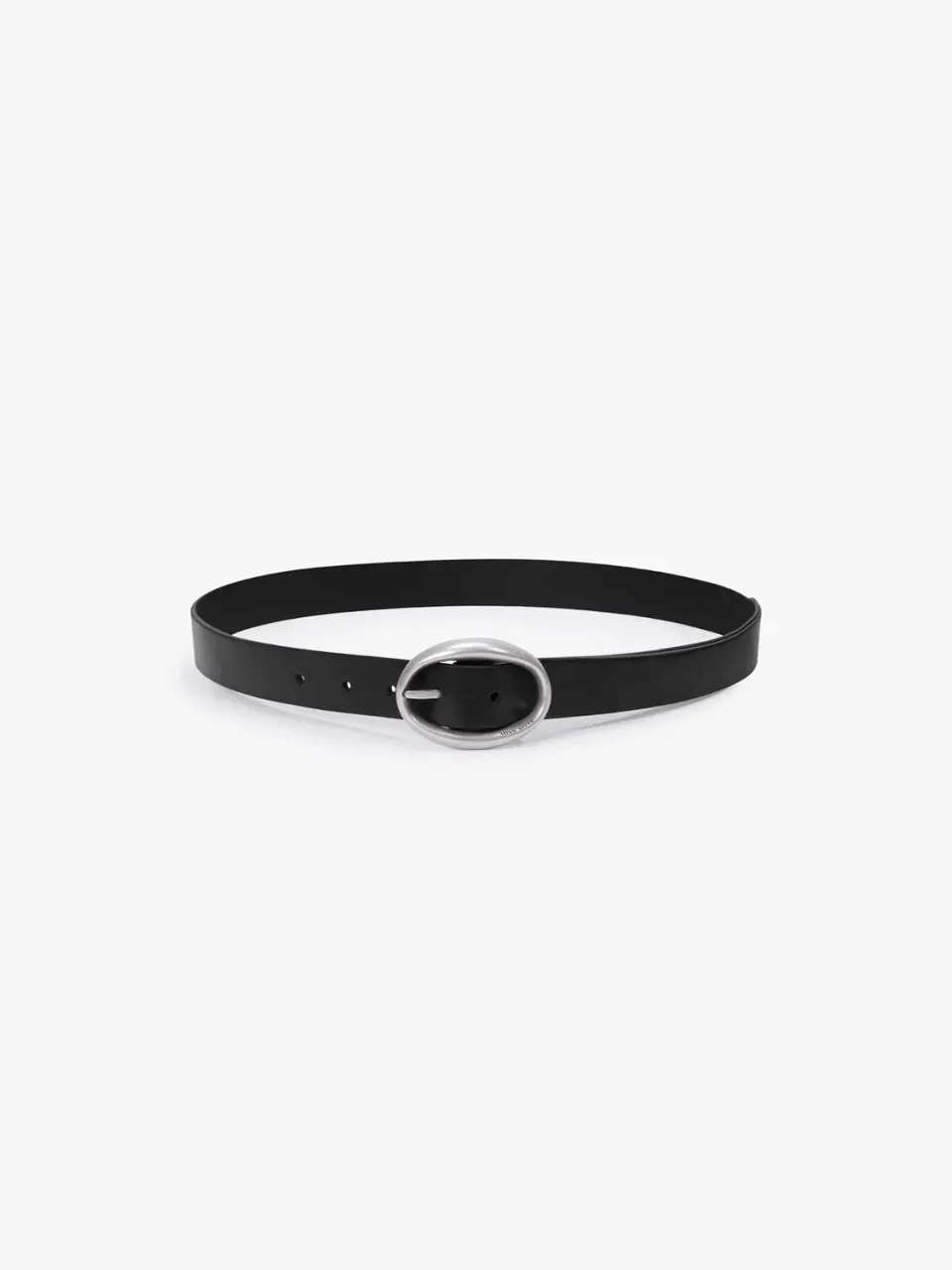 Miss Sixty læderbælte ringspænde fersken ægte læder
