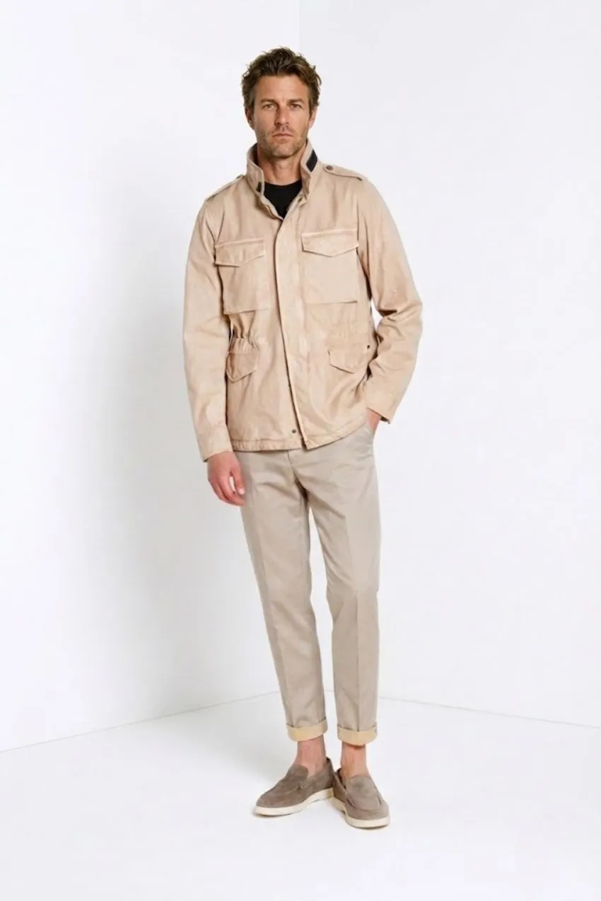 Mason's M74 Field jakke beige oxford bomuld