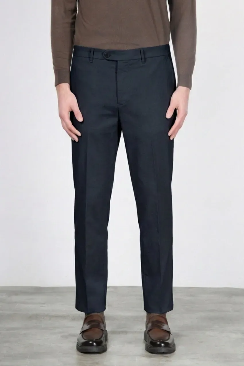 Mason's Paris chinos mørkeblå stretch carrot fit
