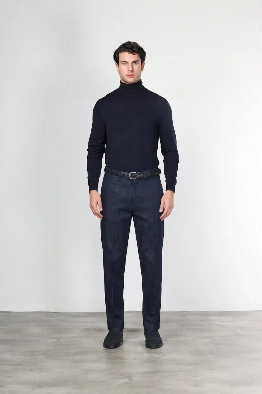 Mason's Pinces chinos navy relaxed denim