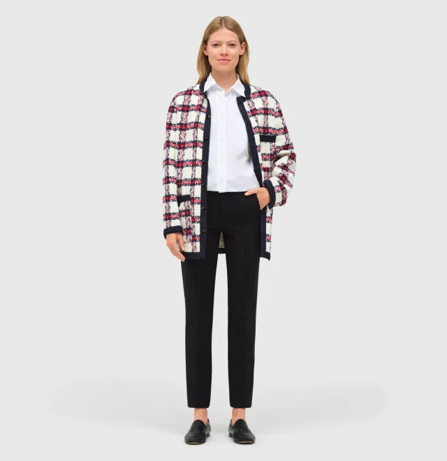 MAC Anna Zip bukser sort slim fit