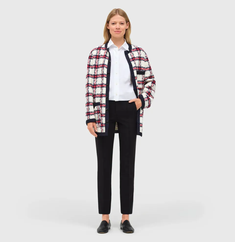 MAC Anna Zip bukser sort slim fit