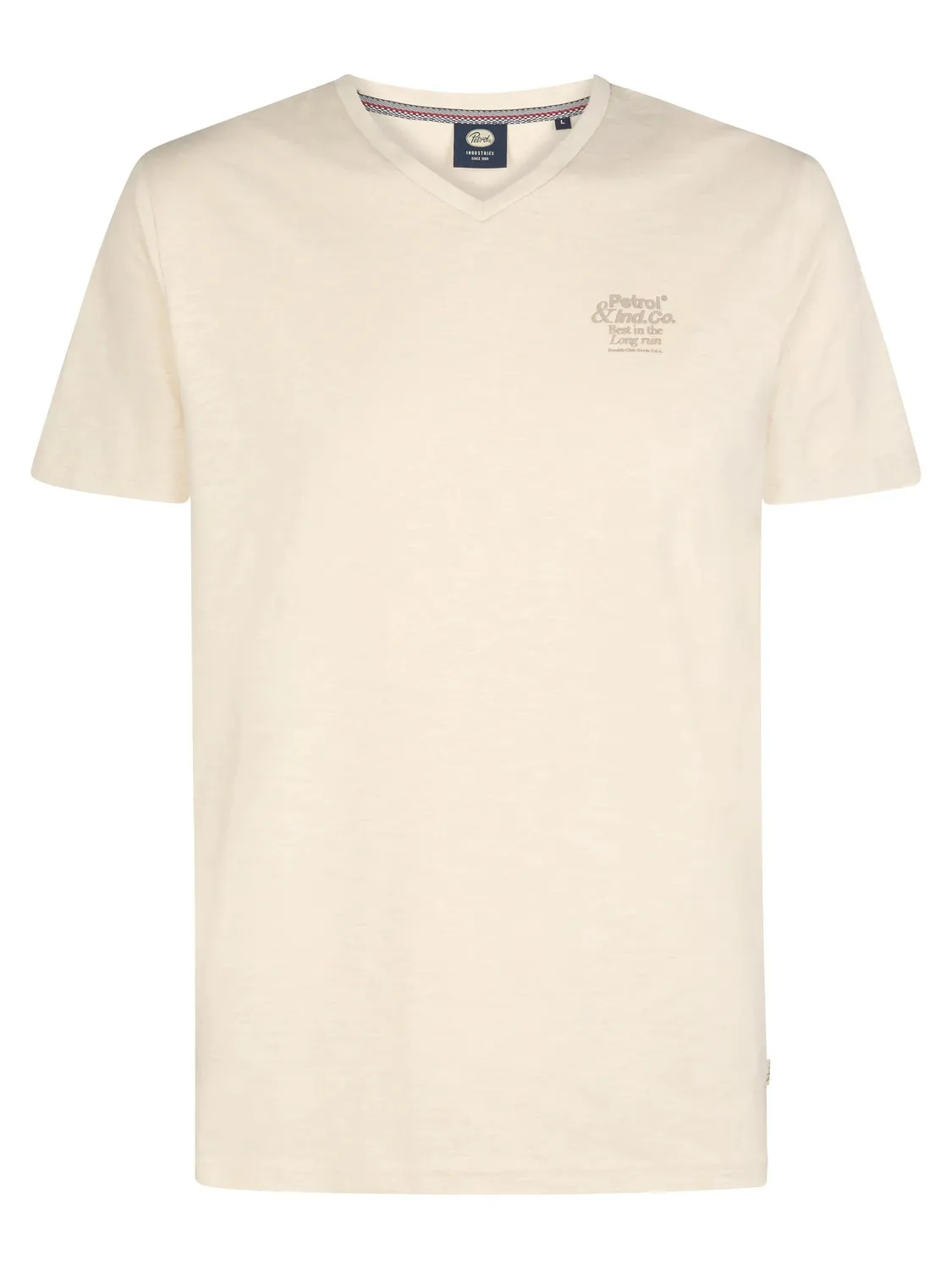 Petrol Industries Brisa t-shirt med V-hals i bomuld