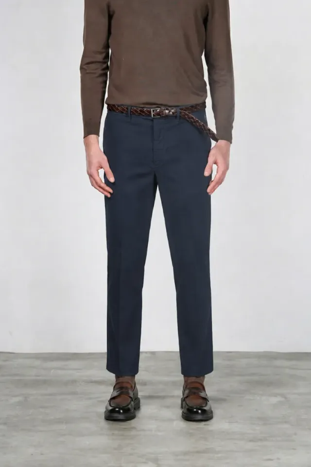 Mason's Paris chinos navy fløjl carrot fit