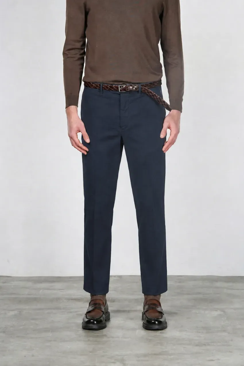 Mason's Paris chinos navy fløjl carrot fit