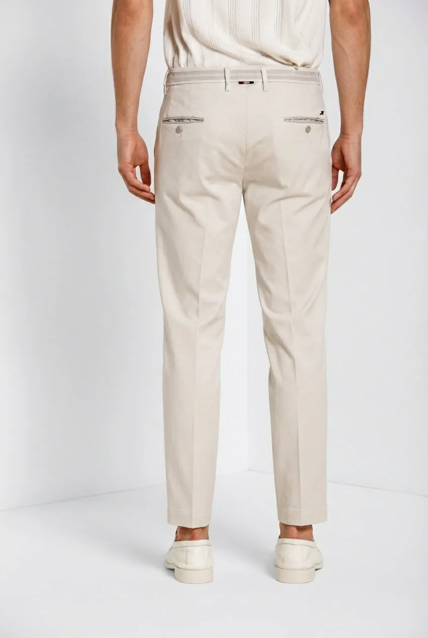 Mason's Torino City chino stucco slim lyocell
