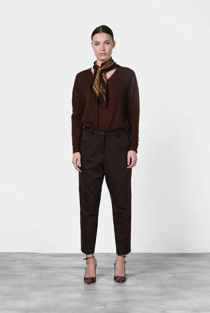 Mason's New York chino dame lysebrun carrot fit