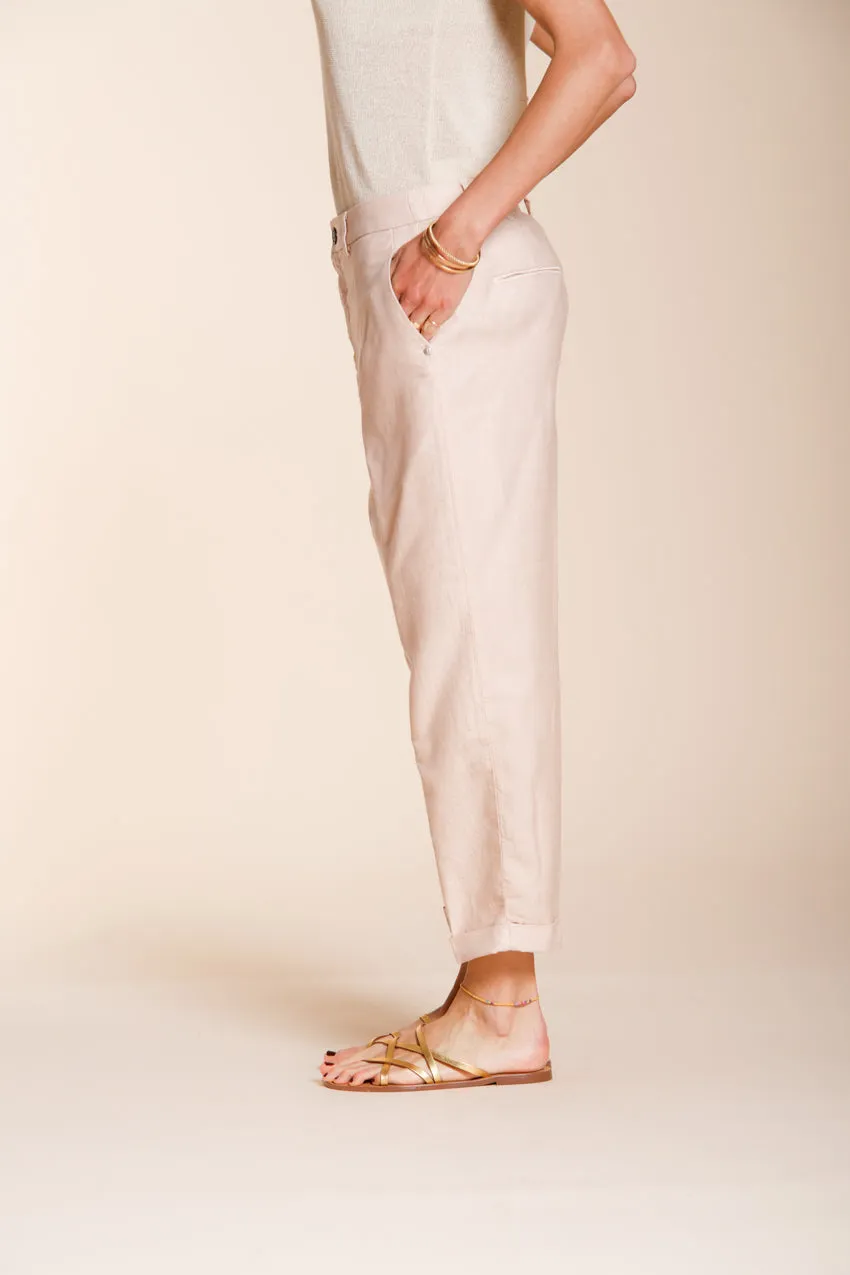 Mason's Linda Summer chinobukser rosa hør relaxed