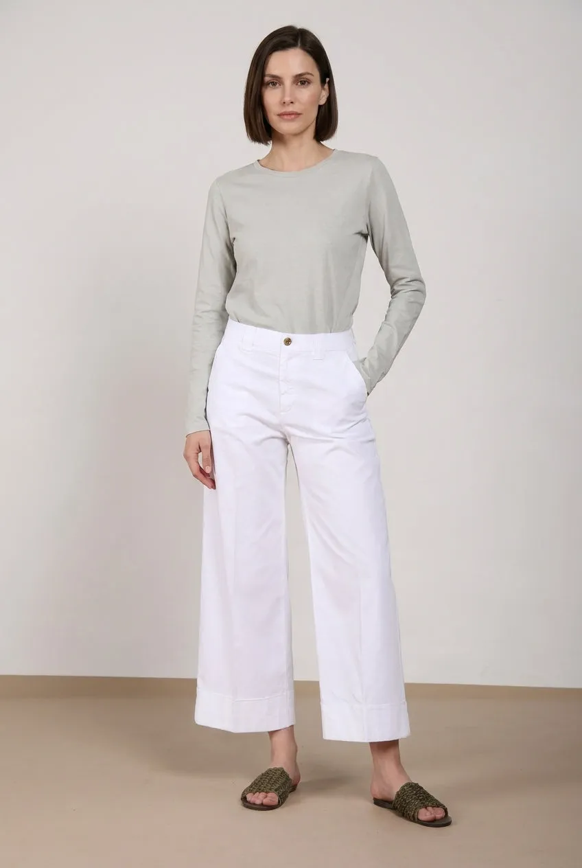 Mason's New York Studio Cropped chinobukser hvid straight