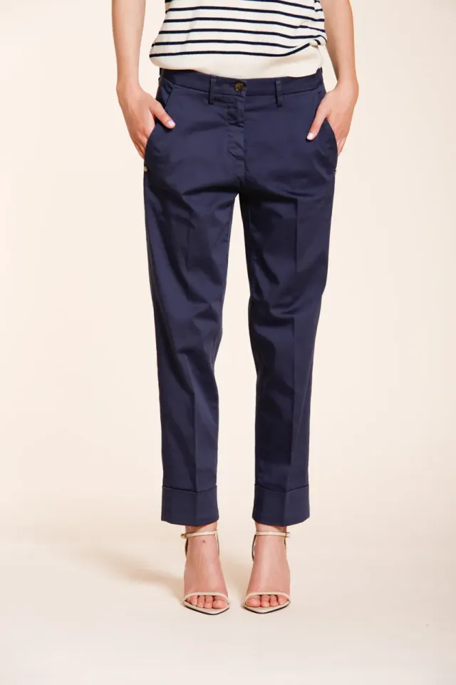 Mason's New York Carrot chinobukser navy stretch dame
