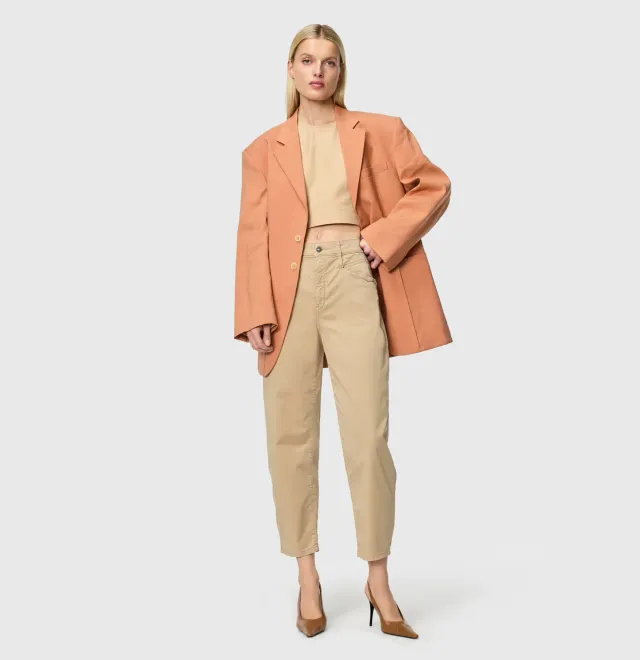 MAC Bora 2.3 Zip bukser brun relaxed fit