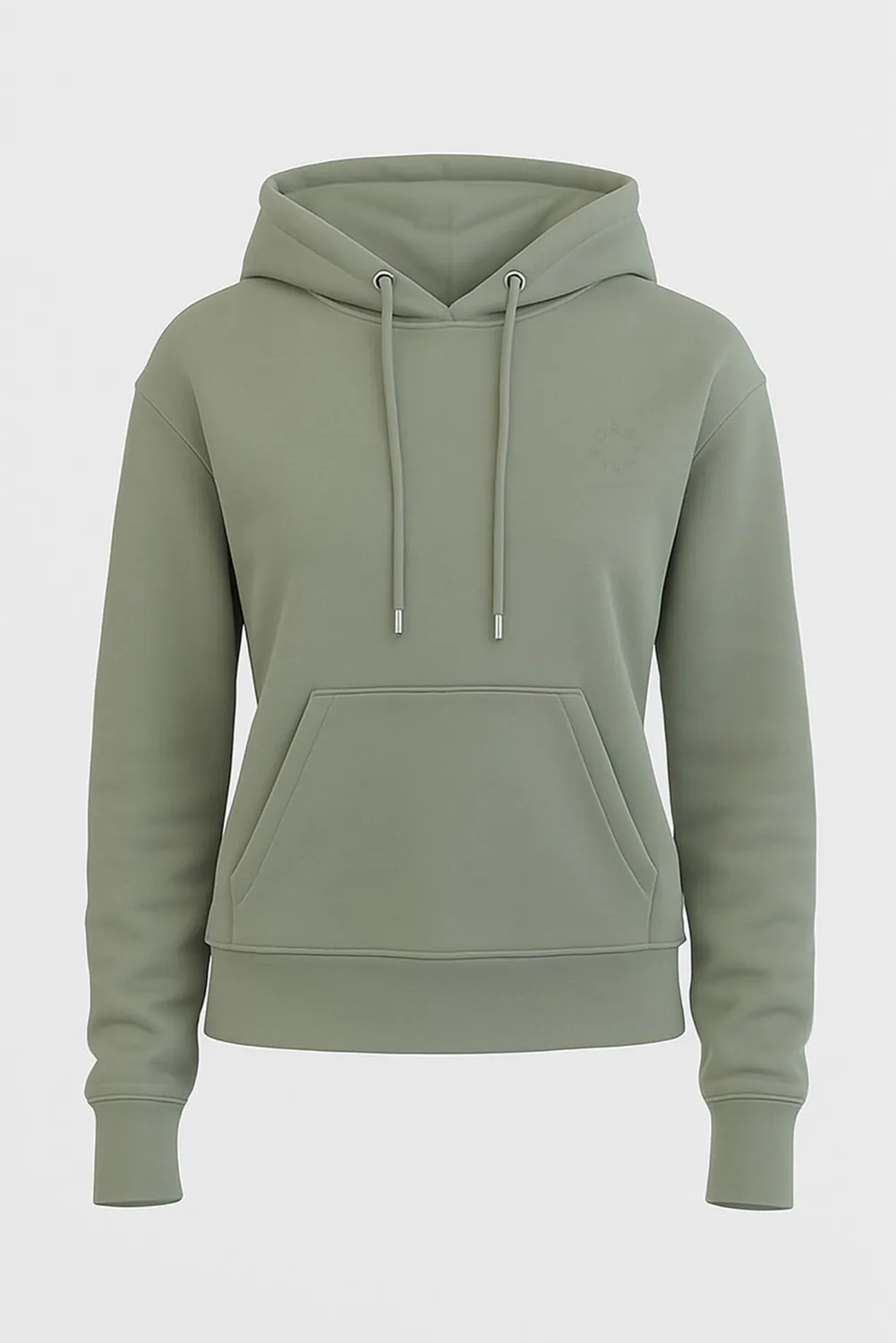 Organsk The Classic Organic hoodie grå oversize økologisk