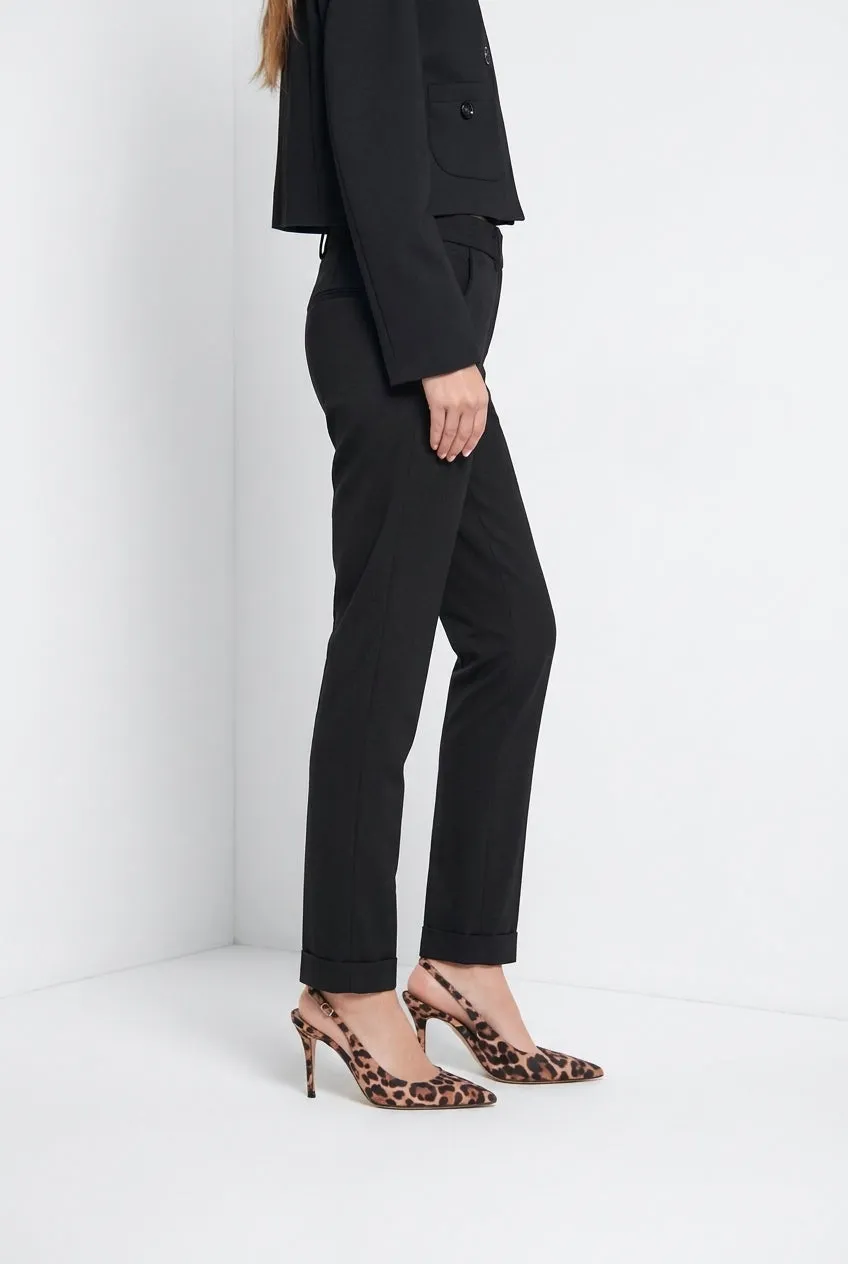 Mason's New York Slim chinobukser sort slim stretch