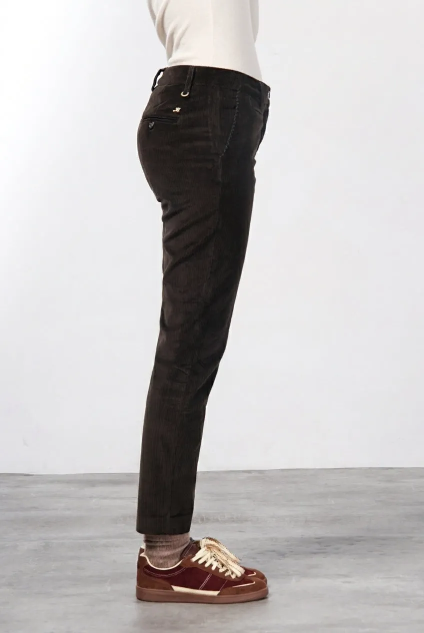 Mason's New York Slim fløjl bukser brun slim cord