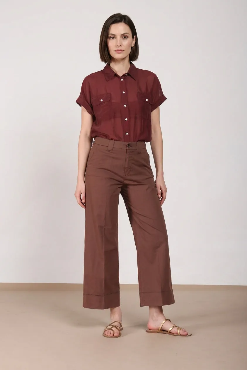 Mason's New York Studio Cropped chino mørkebrun