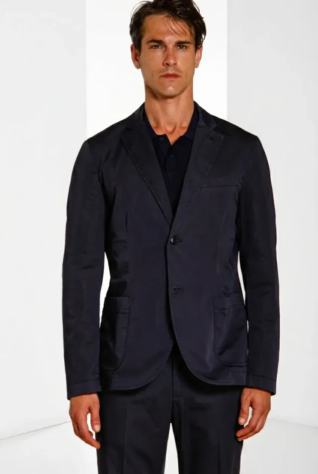 Mason's Da Vinci Travel blazer natblå stretch satin