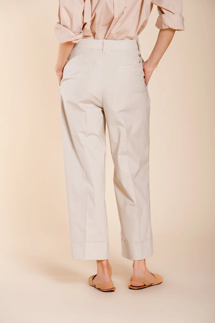 Mason's New York Wide dame chino bukser lysebeige wide leg