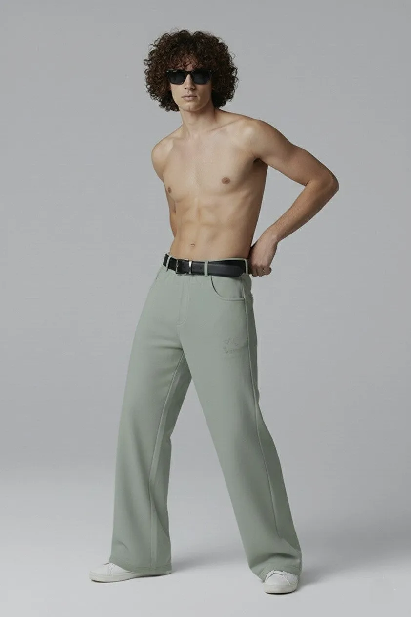 Organsk Studio Trouser bukser mørkegrå stretch relaxed fit