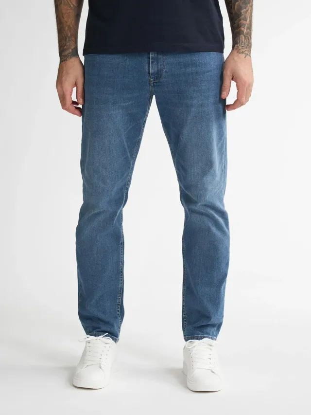 Petrol Russel tapered jeans regular normal talje stretch