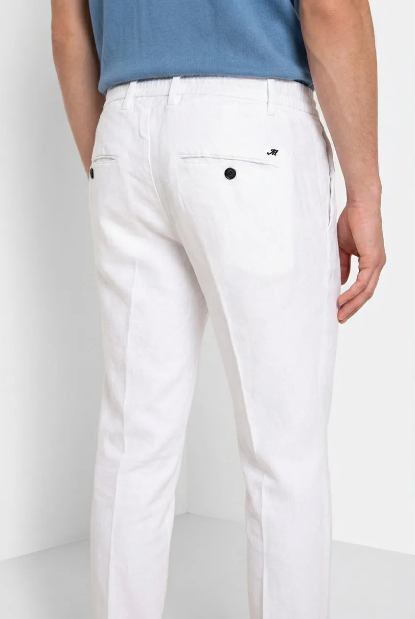Mason's Milano Jogger chinobukser hvid hør