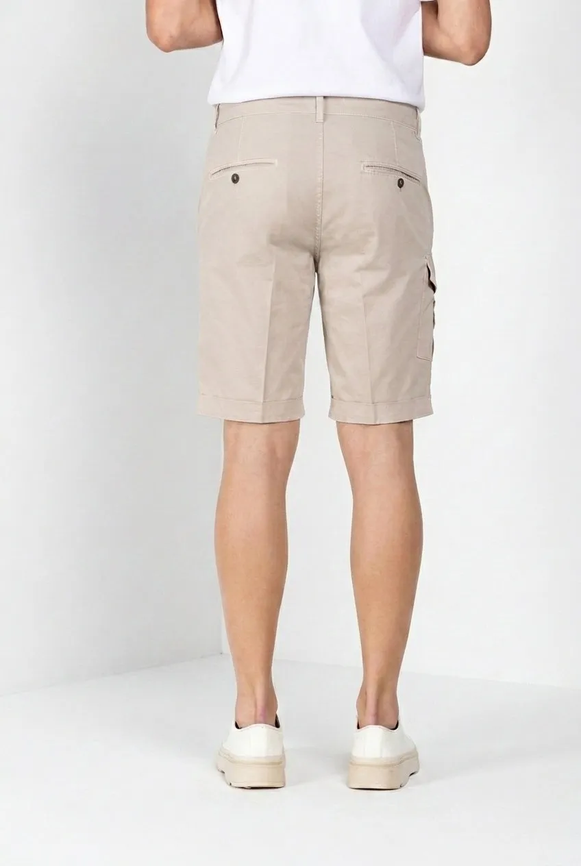 Mason's George Coolpocket cargo bermudashorts lys beige carrot fit