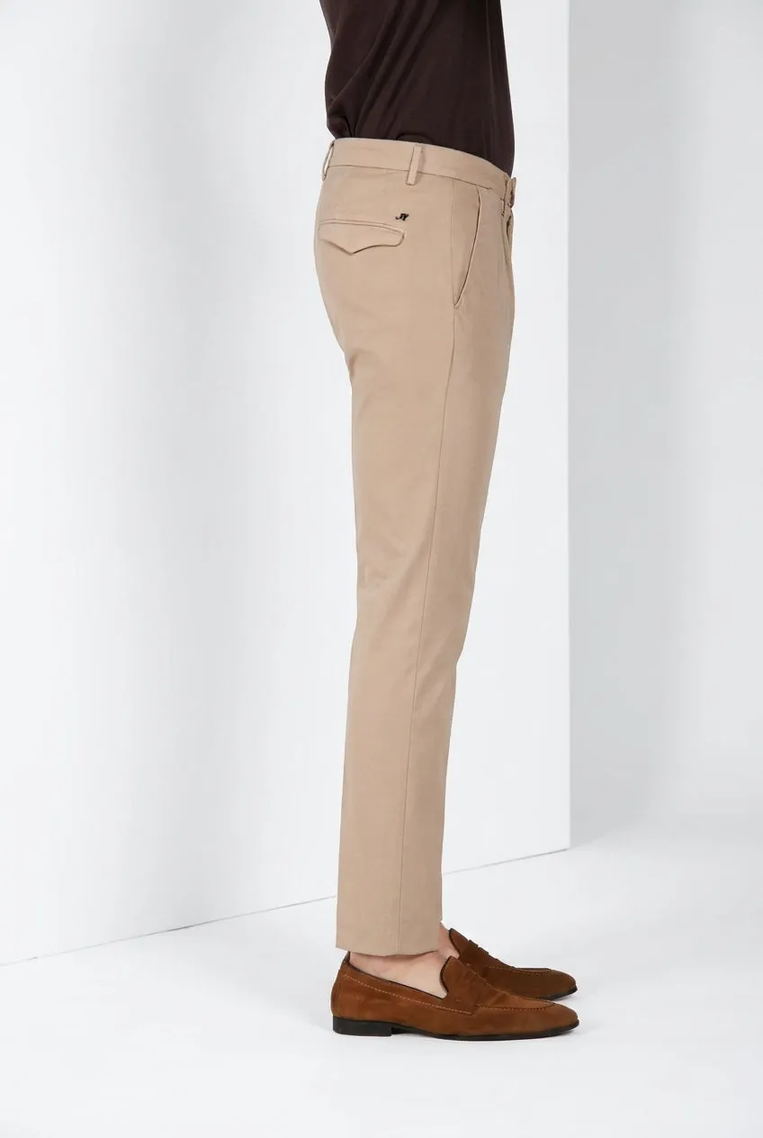 Mason's Torino 1 Pinces Flex chinobukser beige slim stretch