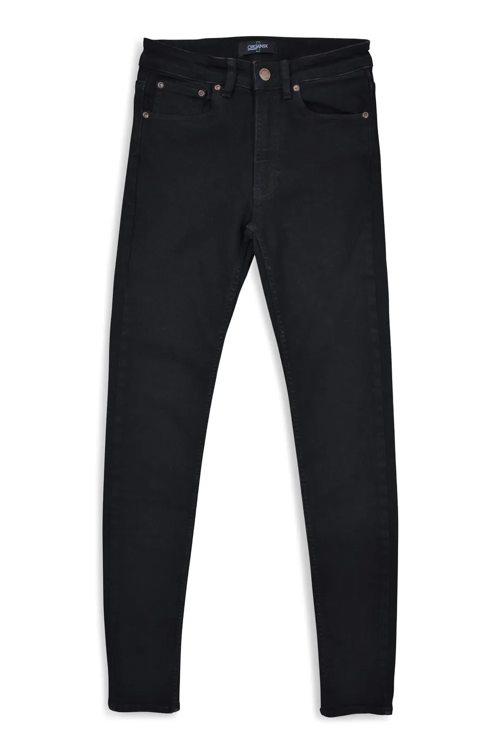 Organsk Breeze Black Goldie sorte slim jeans stretch