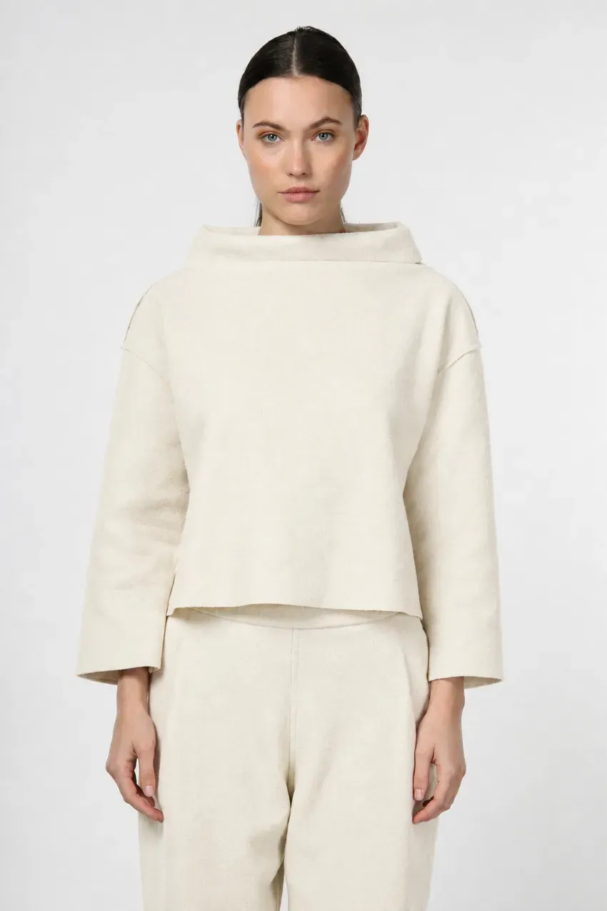 Mason's Nathi sweatshirt creme uld bubble fit