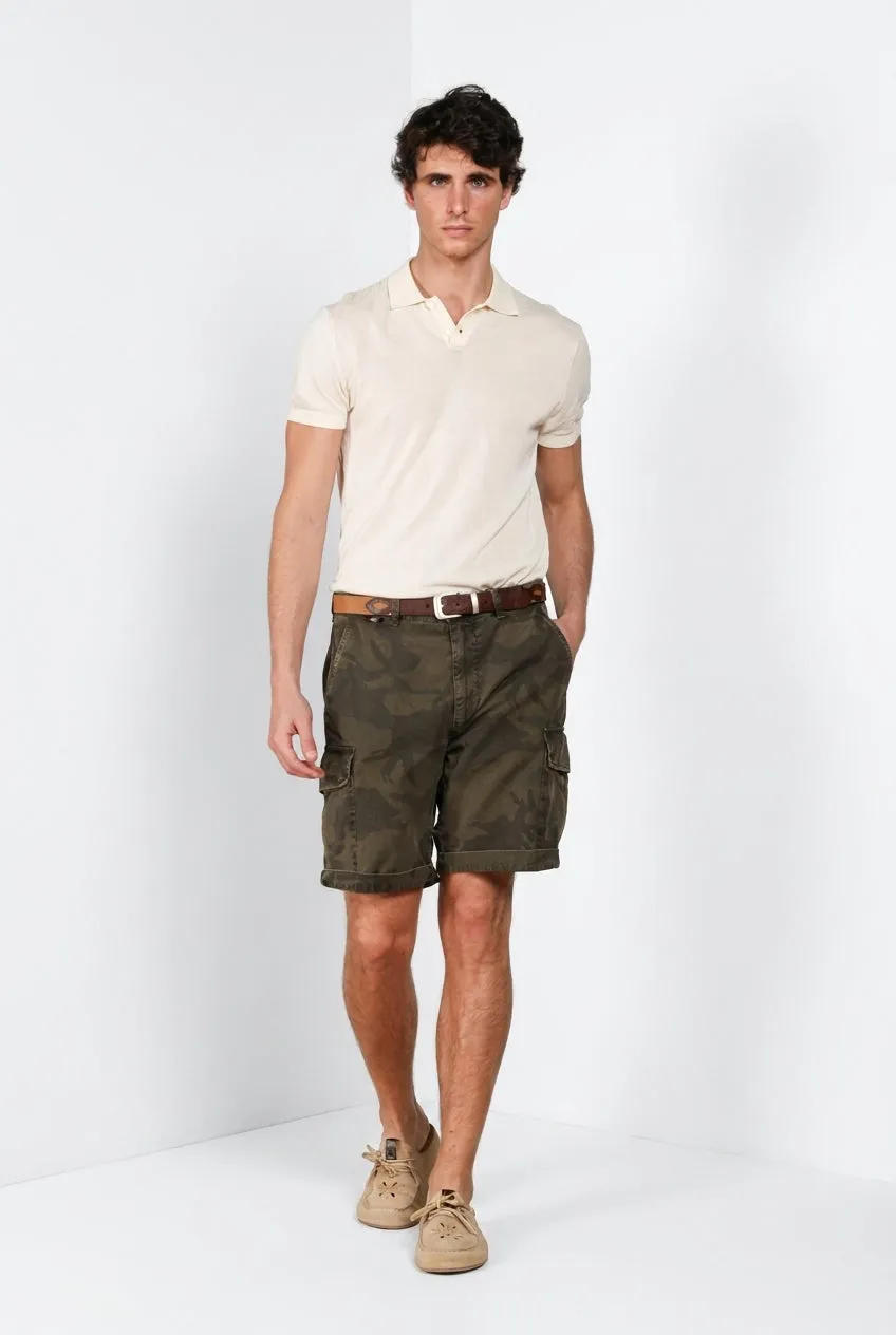 Mason's Chile M74 cargo bermuda grøn camouflage