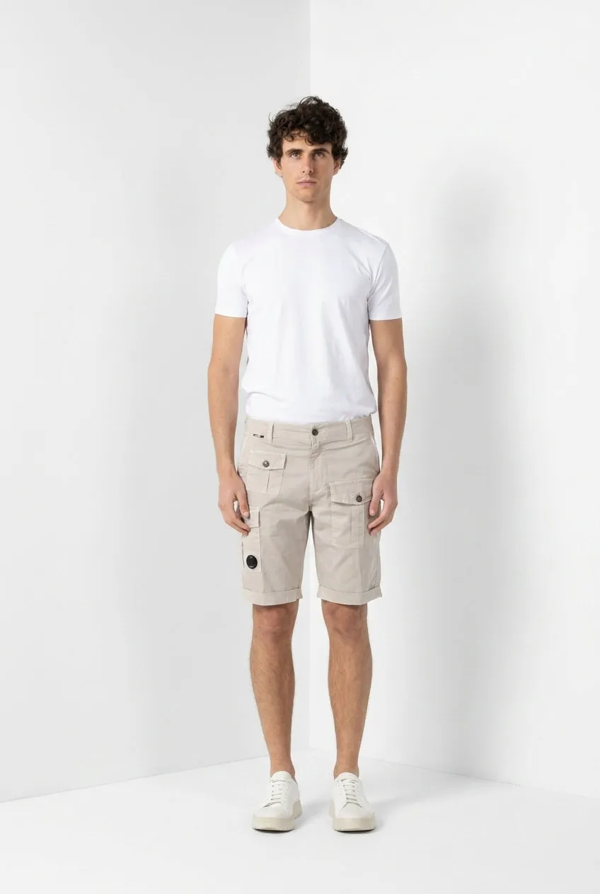 Mason's George Coolpocket cargo bermudashorts lys beige carrot fit