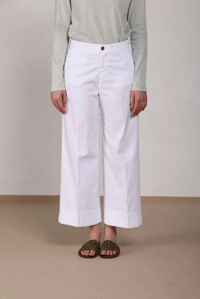 Mason's New York Studio Cropped chinobukser hvid straight