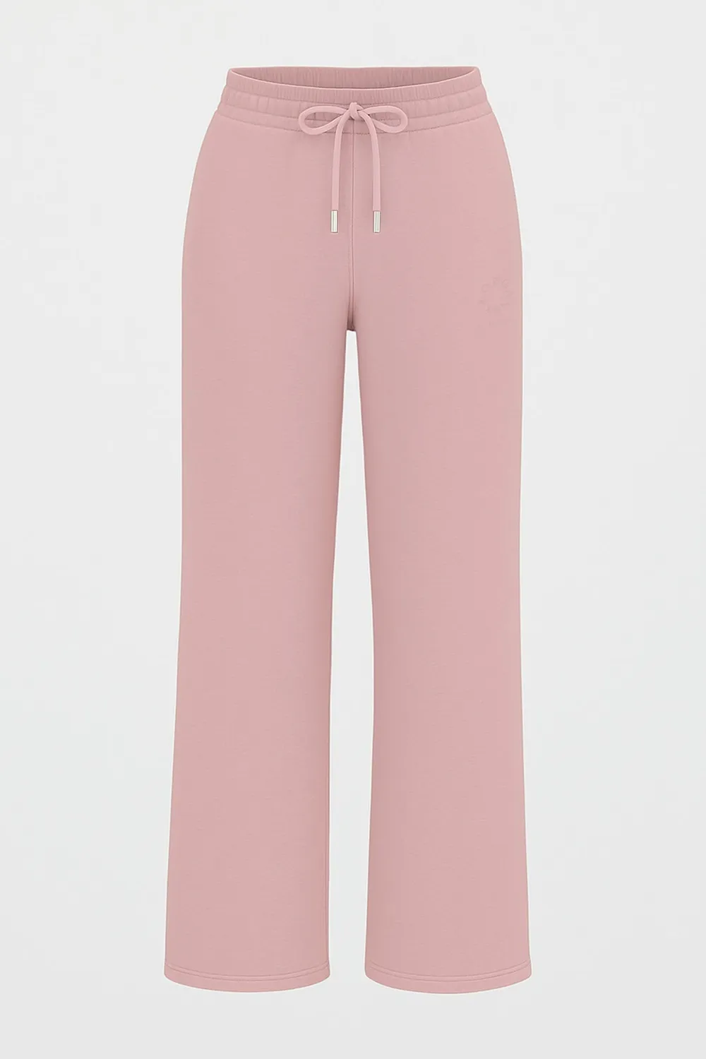 Organsk Wide-Leg sweatpants lyserød økologisk bomuld