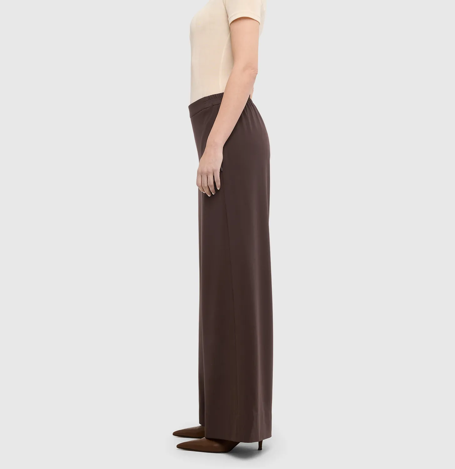 MAC Coralie 3421 wide buks brun crepe stretch