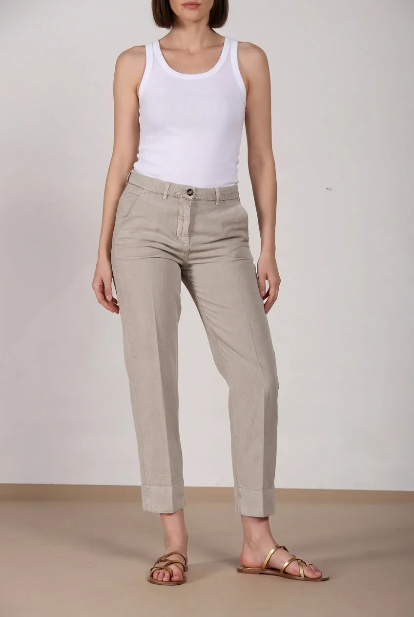 Mason's New York Carrot chinobukser beige hør dame