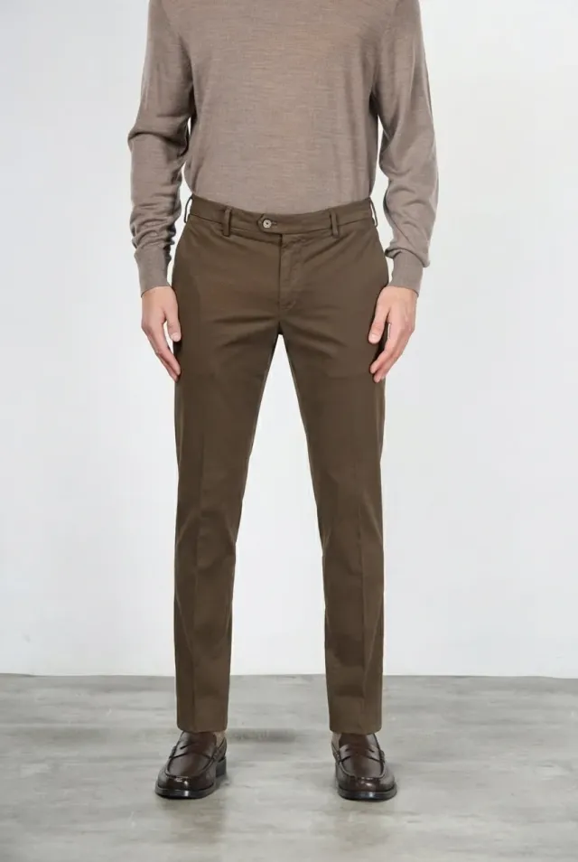 Mason's New York chino bukser brun gabardine regular