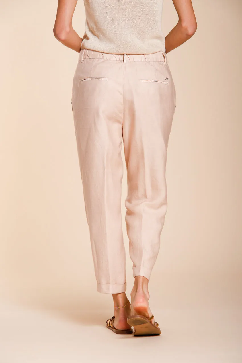 Mason's Linda Summer chinobukser rosa hør relaxed