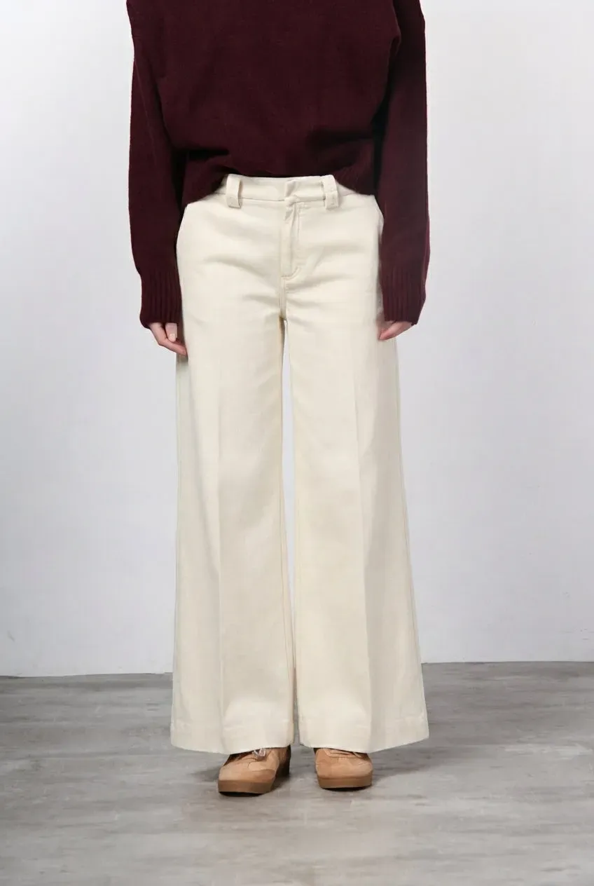 Mason's New York Palazzo chinos creme uld wide leg