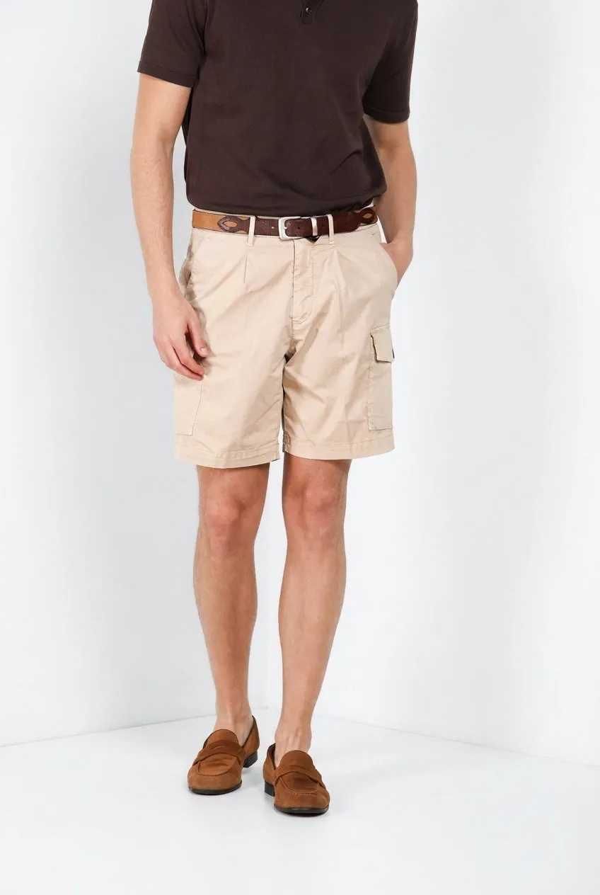 Mason's Cargo bermudashorts beige relaxed gabardin