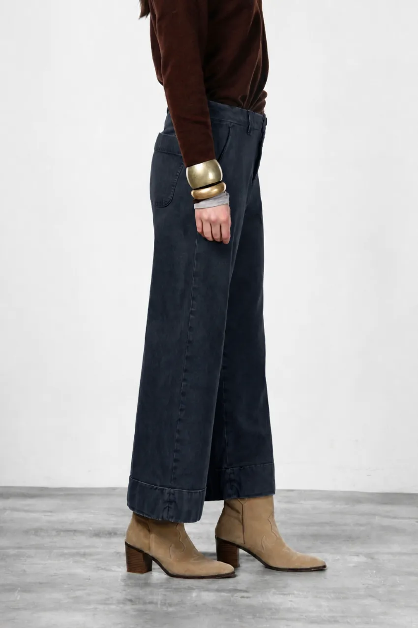Mason's New York Studio Crop chinos mørkeblå straight